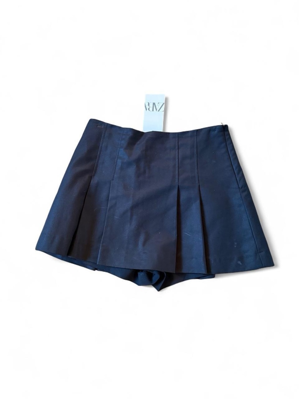 Zara Navy Pleated Skort